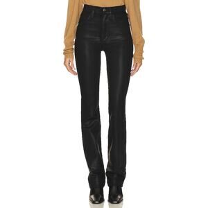 Favorite Daughter 'Valentina' Black Bootleg Coated Demin Jean Pant Size 27